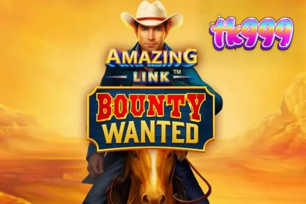 Amazing Link Bounty Wanted স্লট গেমের মরুভূমি এবং কাউবয় থিমযুক্ত ইন্টারফেস