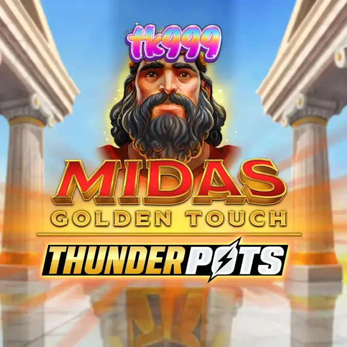 Midas Golden Touch: Thunder Pots স্লট গেমের ইন্টারফেস এবং বোনাস চেস্টের দৃশ্য